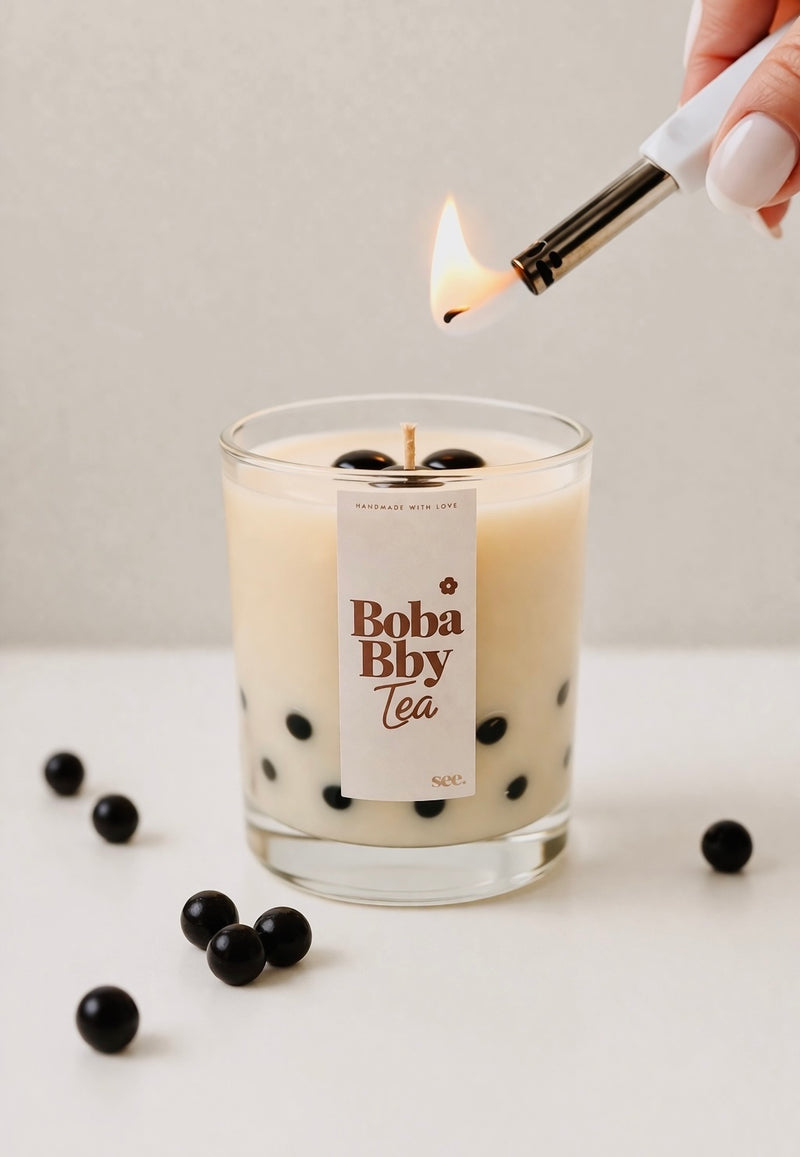 Boba Bby Tea － 珍珠奶茶蠟燭 